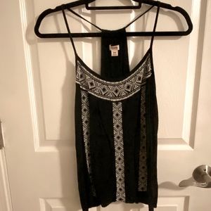 black and white tank